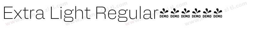 Extra Light Regular字体转换